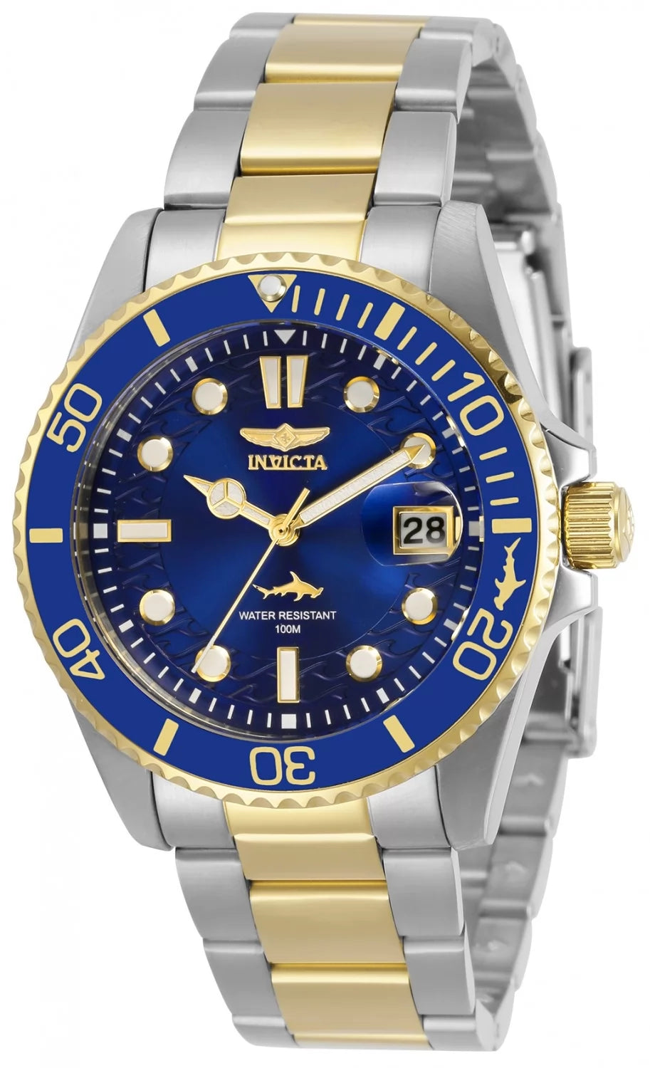 Invicta Lady 30481 Pro Diver  Quartz 3 Hand Blue Dial Watch