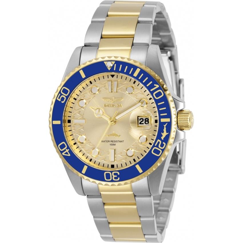 Invicta Quartz Pro Diver Gold Dial Women's Watch 30482