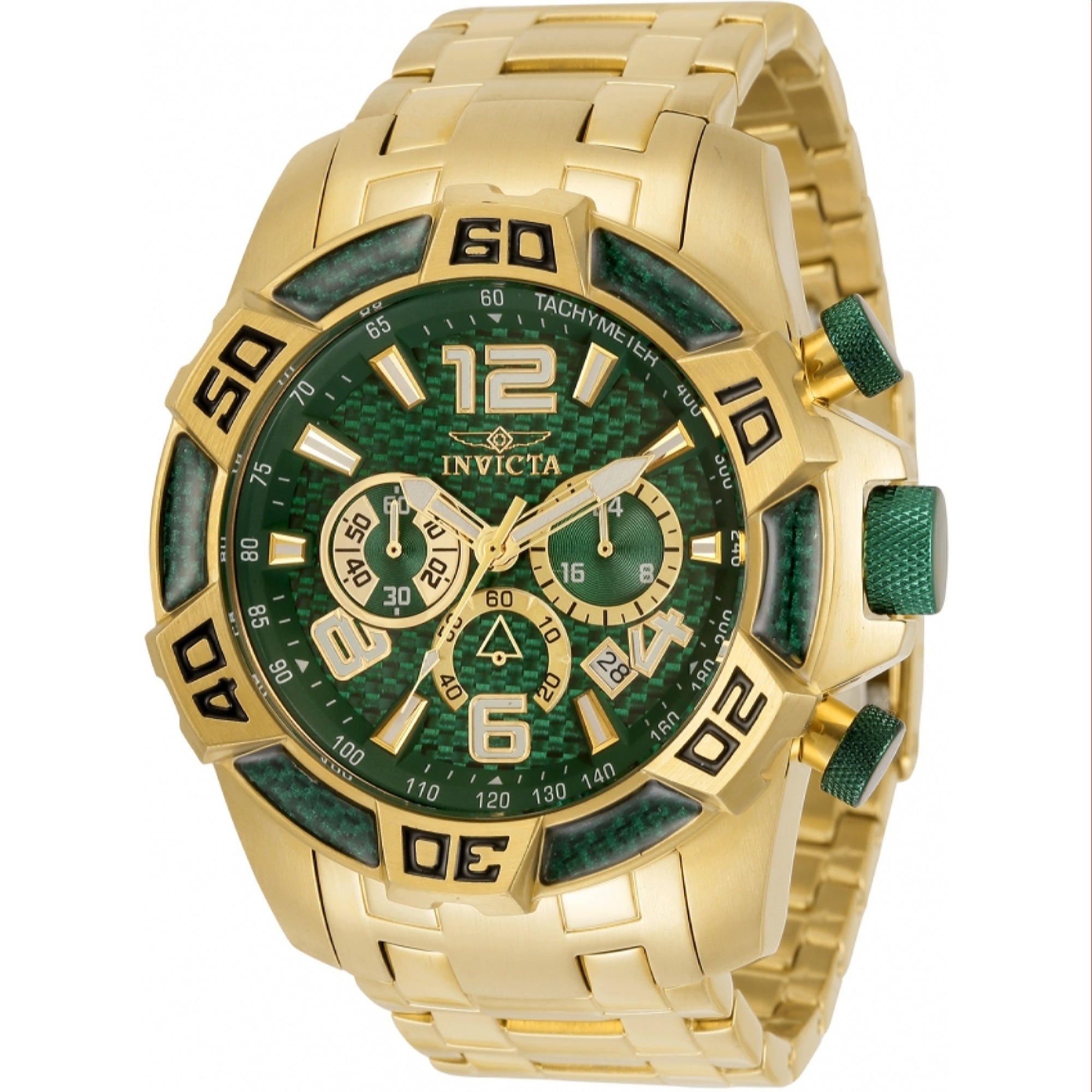 Invicta Pro Diver Scuba Quartz Green Dial Men's Watch 34156