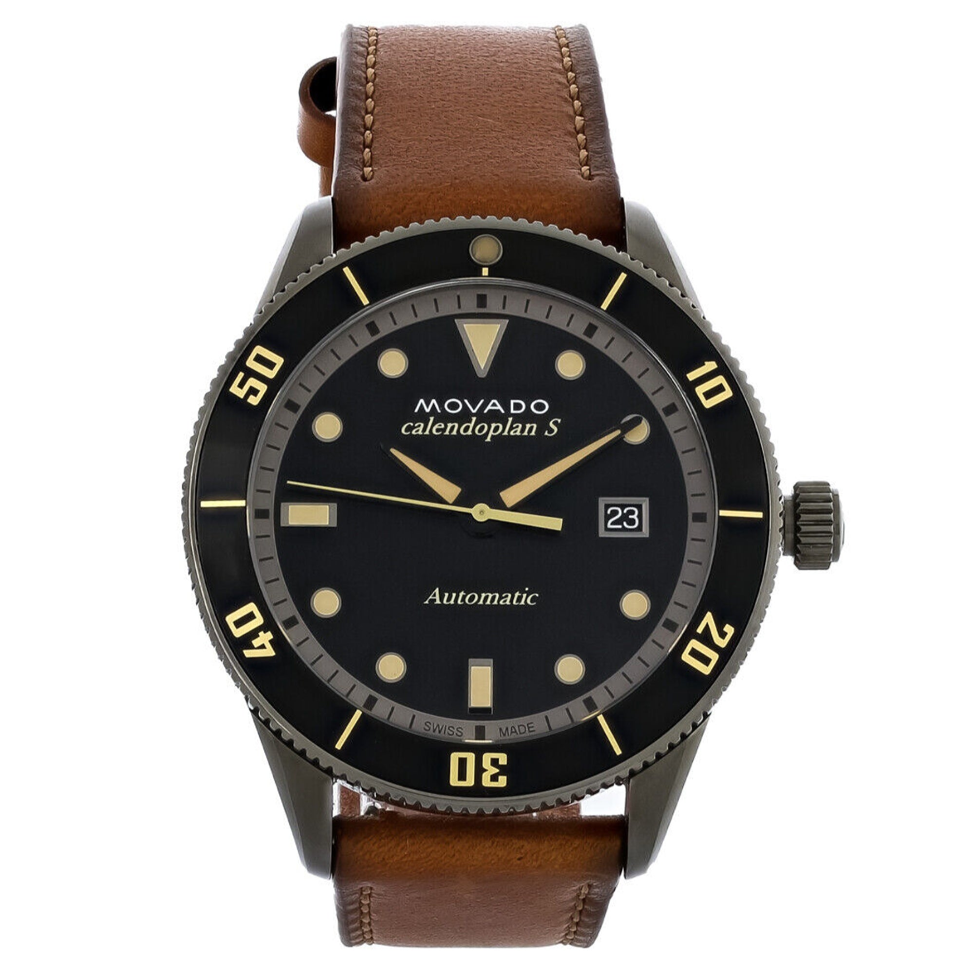 Movado Heritage Automatic Black Dial Men's Watch 3650106