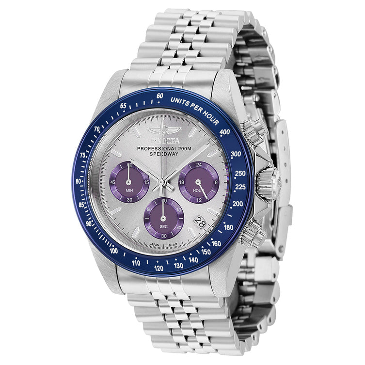 Invicta Quartz Speedway Silver Dial Men's Watch 36735