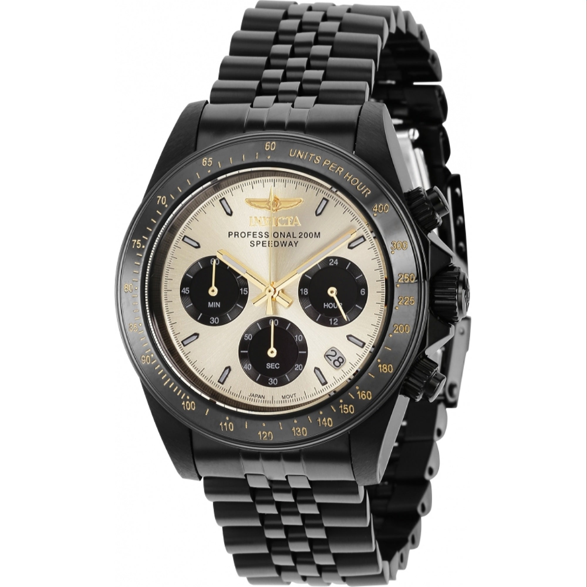 Invicta Quartz Speedway Gold Dial Men's Watch 36738