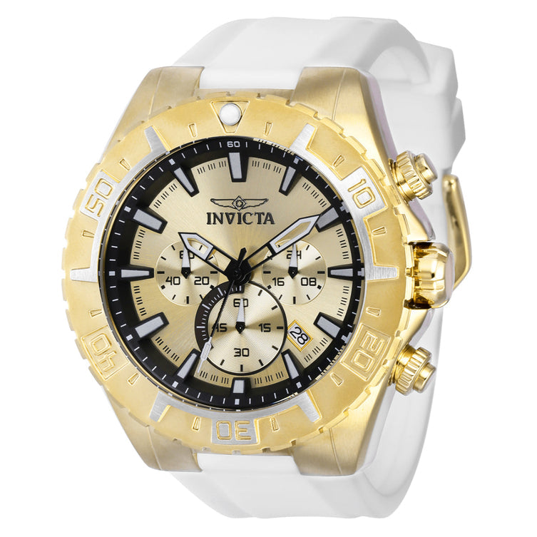 Invicta Quartz Aviator Gold Dial Men's Watch 37636