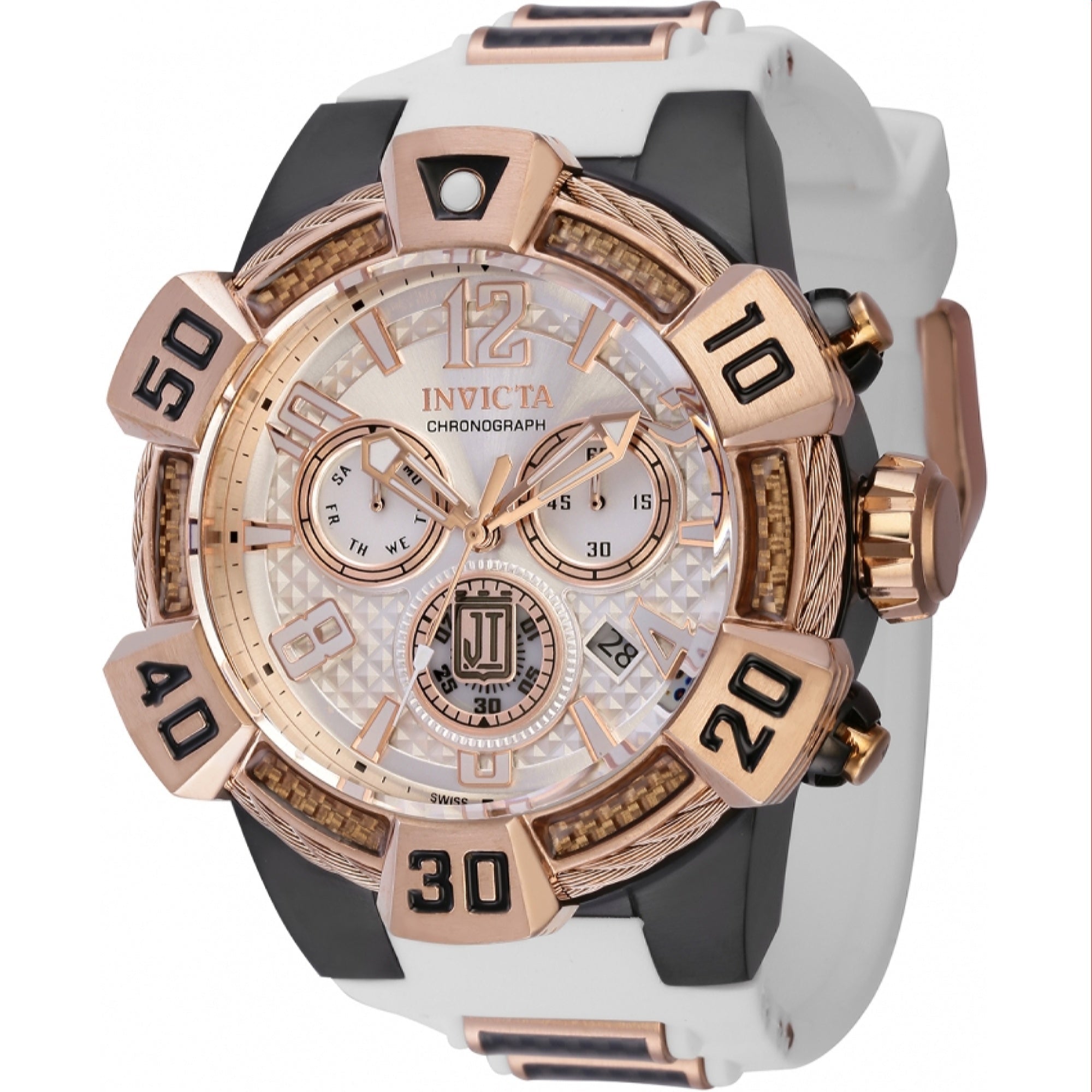 Invicta Jason Taylor Quartz White Dial Men's Watch 40445