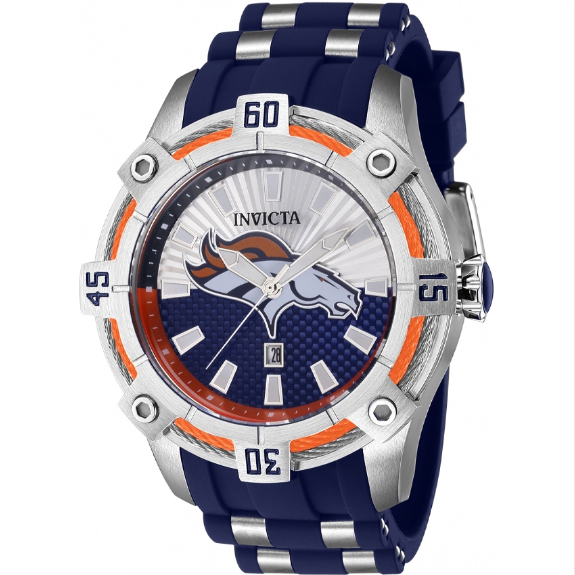 Invicta NFL Quartz NFL Broncos Blue Dial Men's Watch 42076