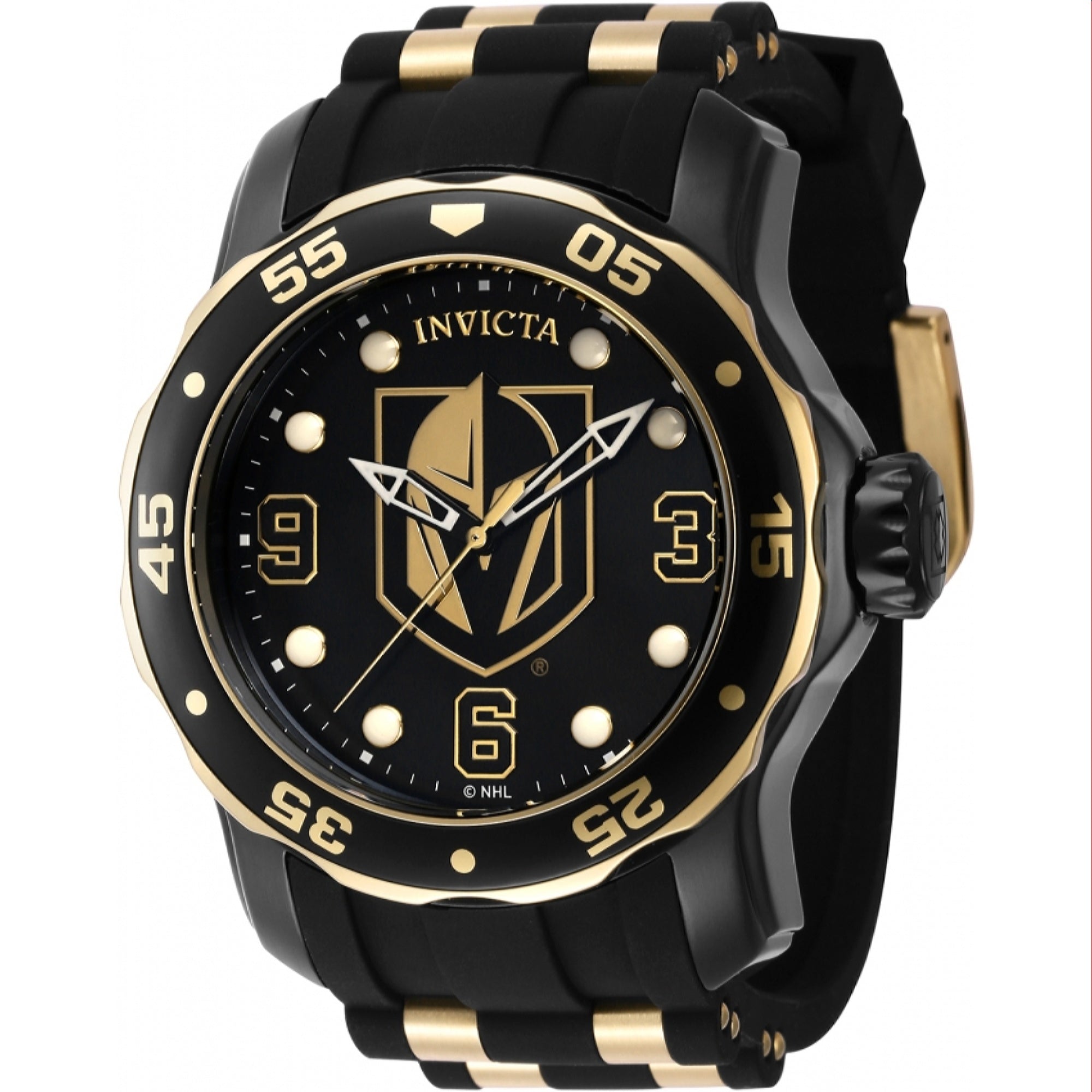 Invicta NHL Quartz NHL Golden Knights Black Dial Men's Watch 42321