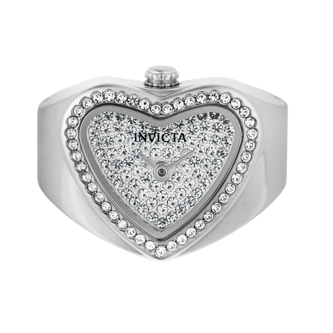 Invicta Quartz Mini Silver Dial Women's Ring Watch 49578