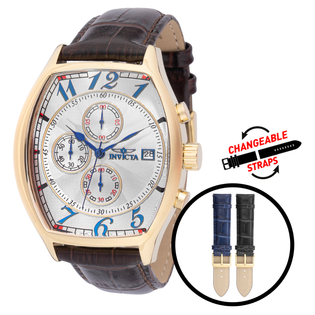 Invicta Quartz Specialty Silver Dial Men's Watch 49839