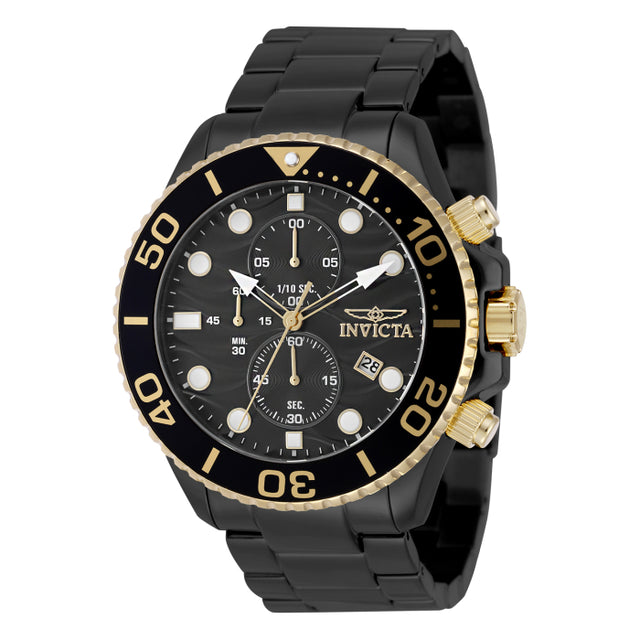 Invicta Quartz Pro Diver Black Dial Men's Watch 50222