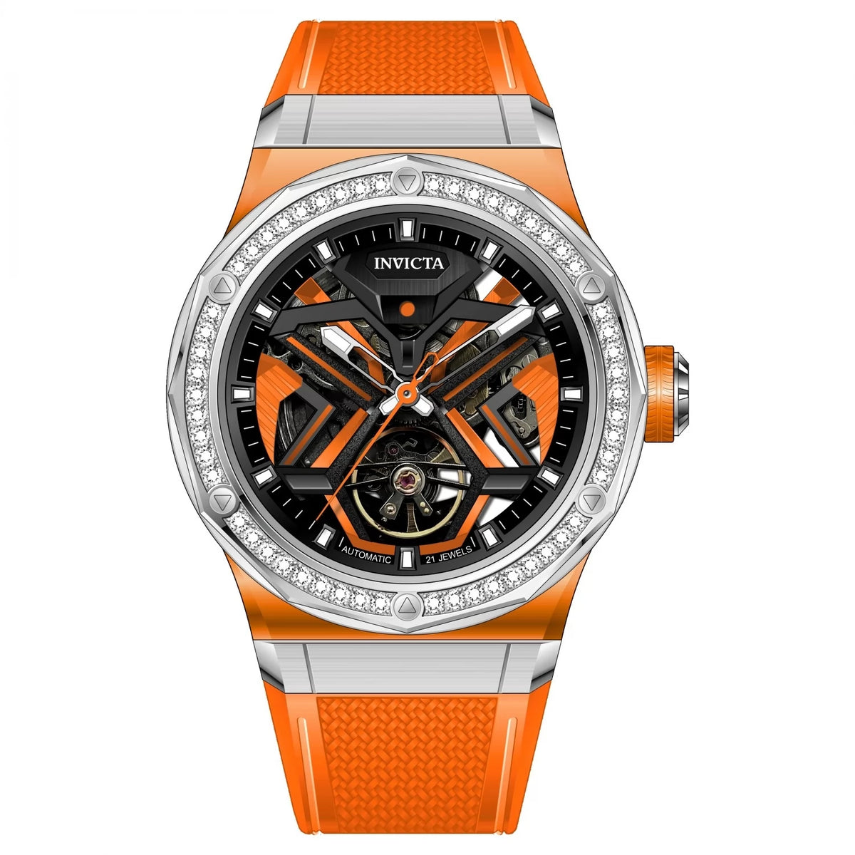 InvictaMen's 70127 Objet D Art Mechanical JH3106 Steel Dial Watch