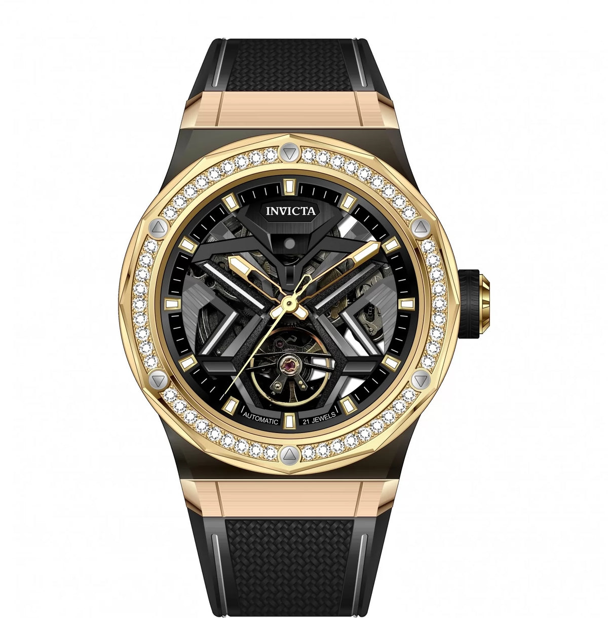 InvictaMen's 70135 Objet D Art Mechanical JH3106 Steel Dial Watch