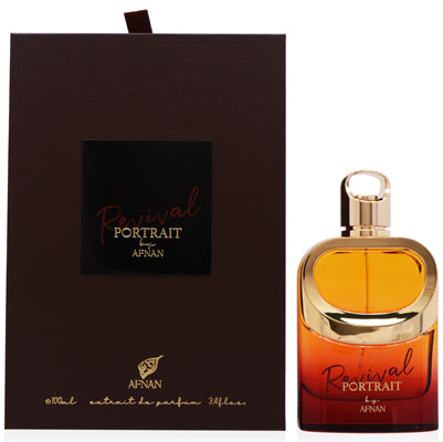 Portrait Revival Brown by Afnan EDP Spray 3.3 Oz - Unisex 6290171073932
