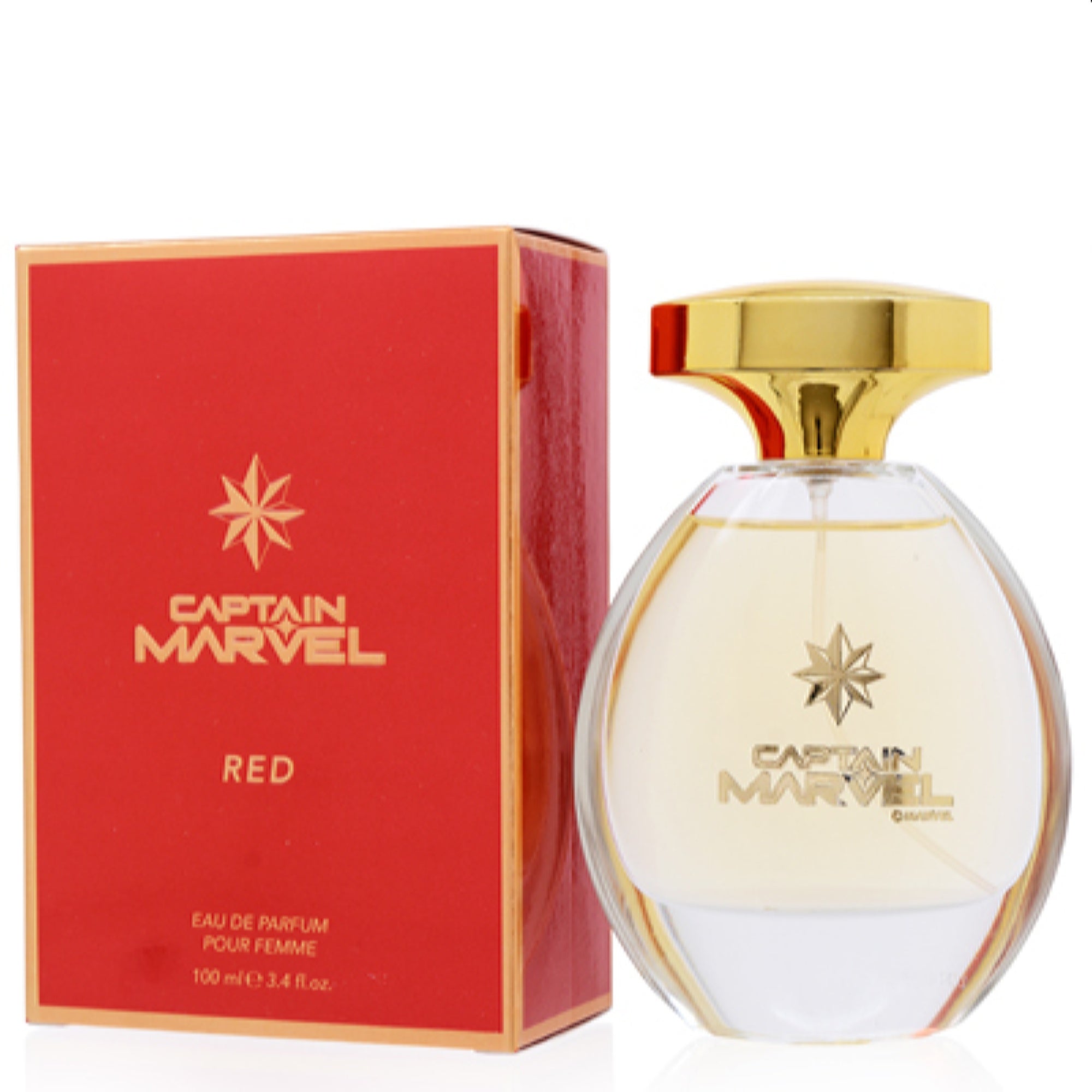 Marvel Women's Marvel Captain Marvel Red Marvel Edp Spray 3.4 Oz (100 Ml)   810876037662