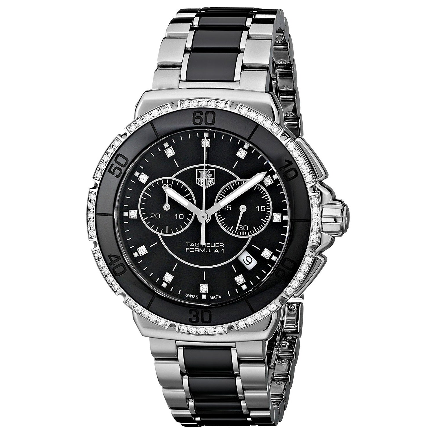 Tag Heuer Formula One Quartz Chronograph Black Dial Women's Watch CAH1212.BA0862