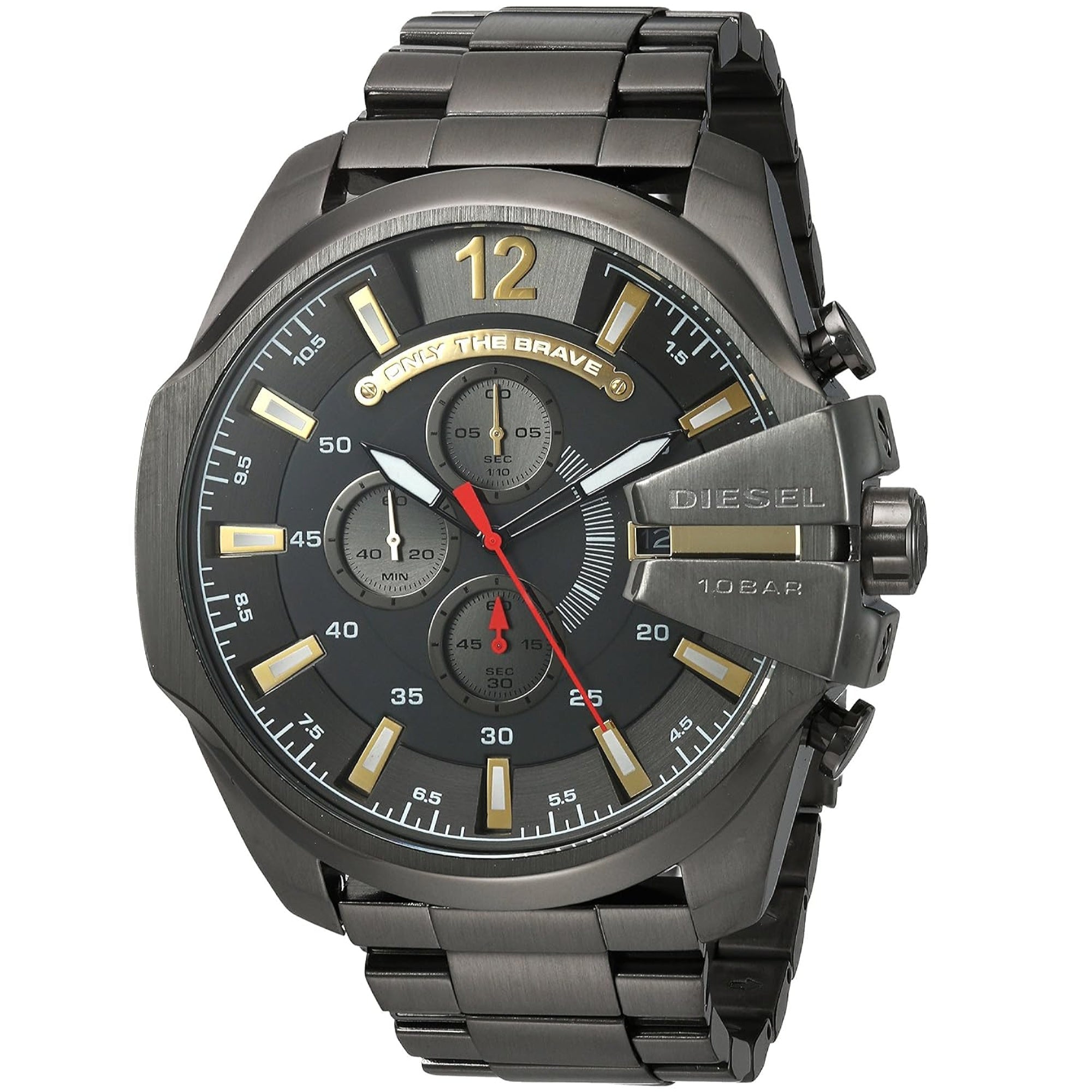 Diesel Mega Chief Quartz Chronograph Black Dial Men's Watch DZ4421