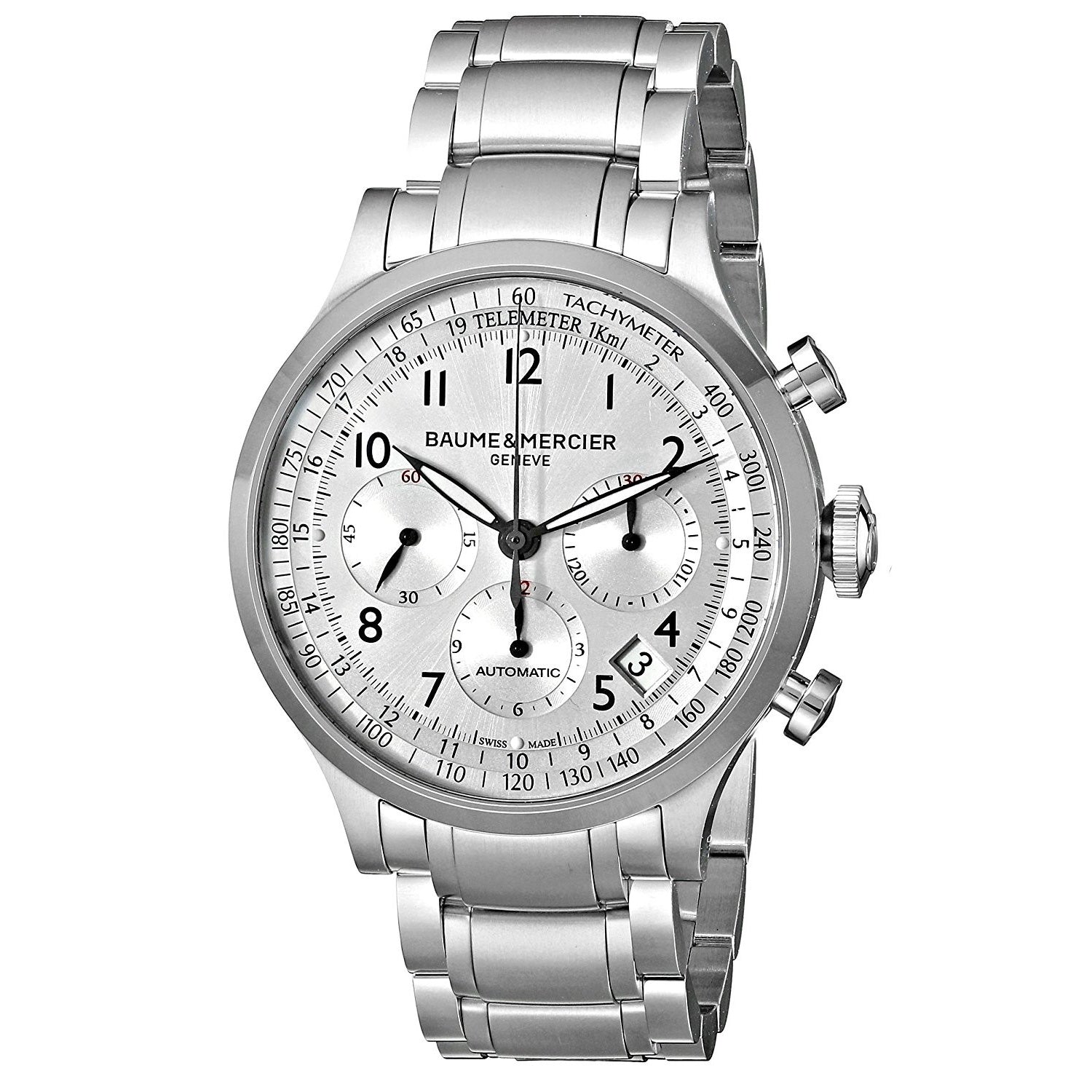 Baume & Mercier Capeland Automatic Chronograph Automatic Silver Dial Men's Watch MOA10064