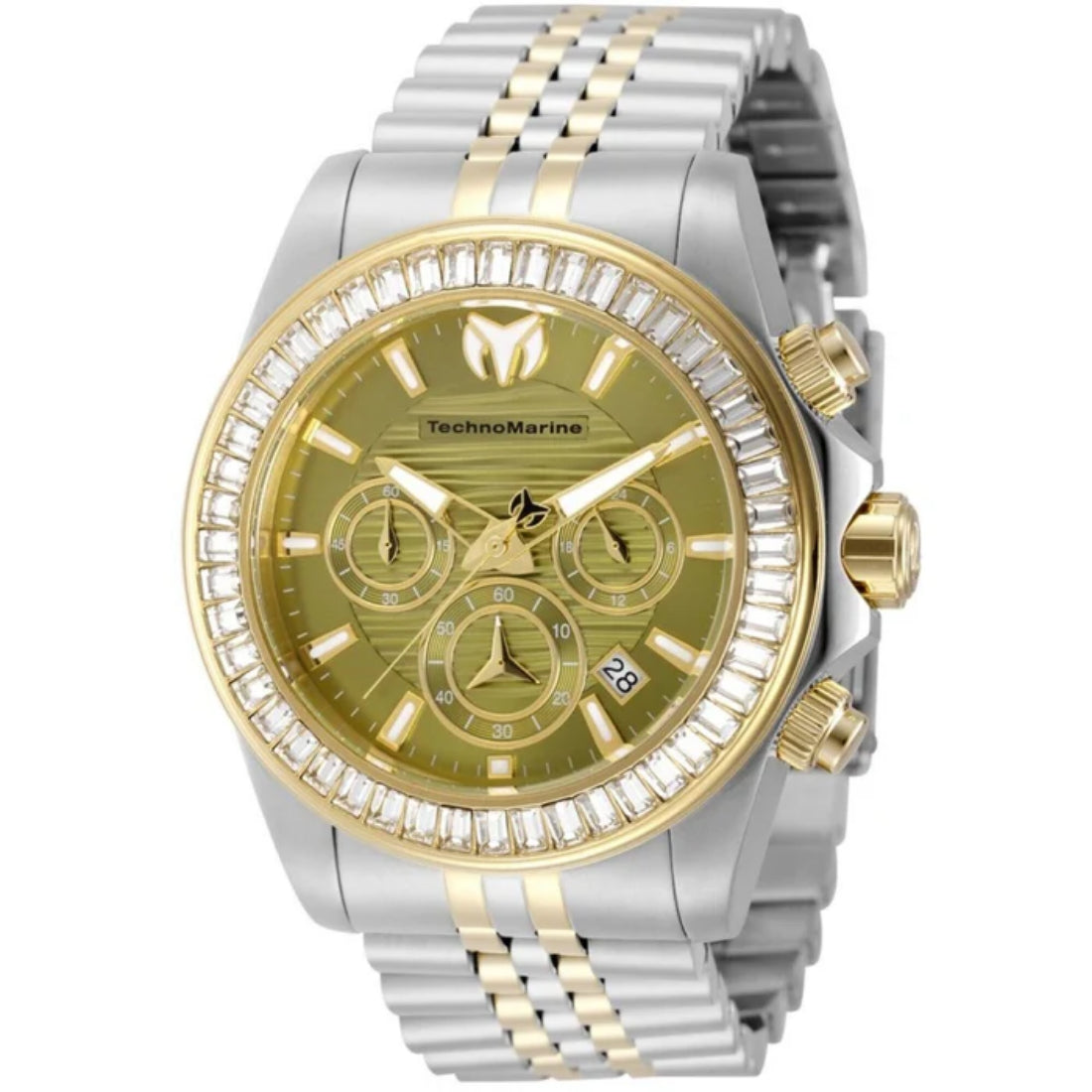 TechnoMarine Quartz Manta Olive Green Dial Men's Watch TM-225016