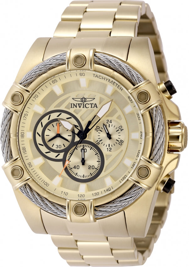 Invicta Quartz Bolt Gold Dial Men's Watch 48866