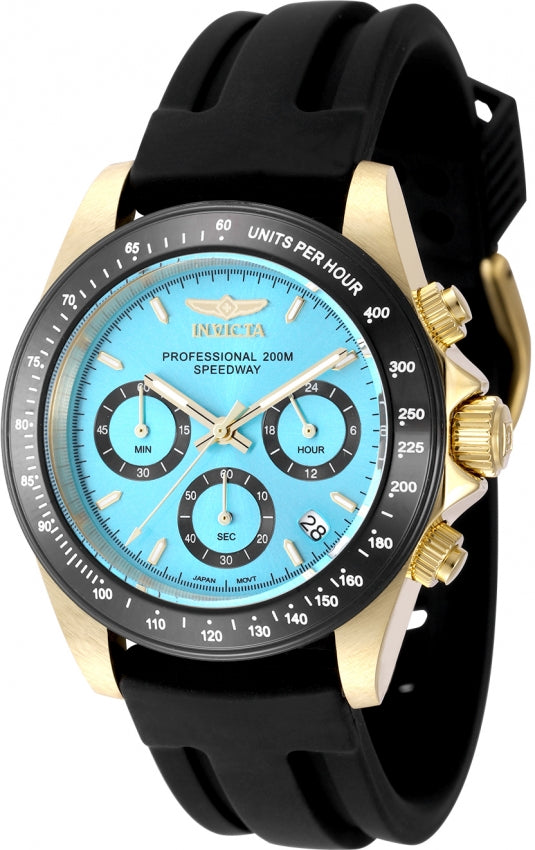 Invicta Quartz Speedway Light Blue Dial Men's Watch 50491