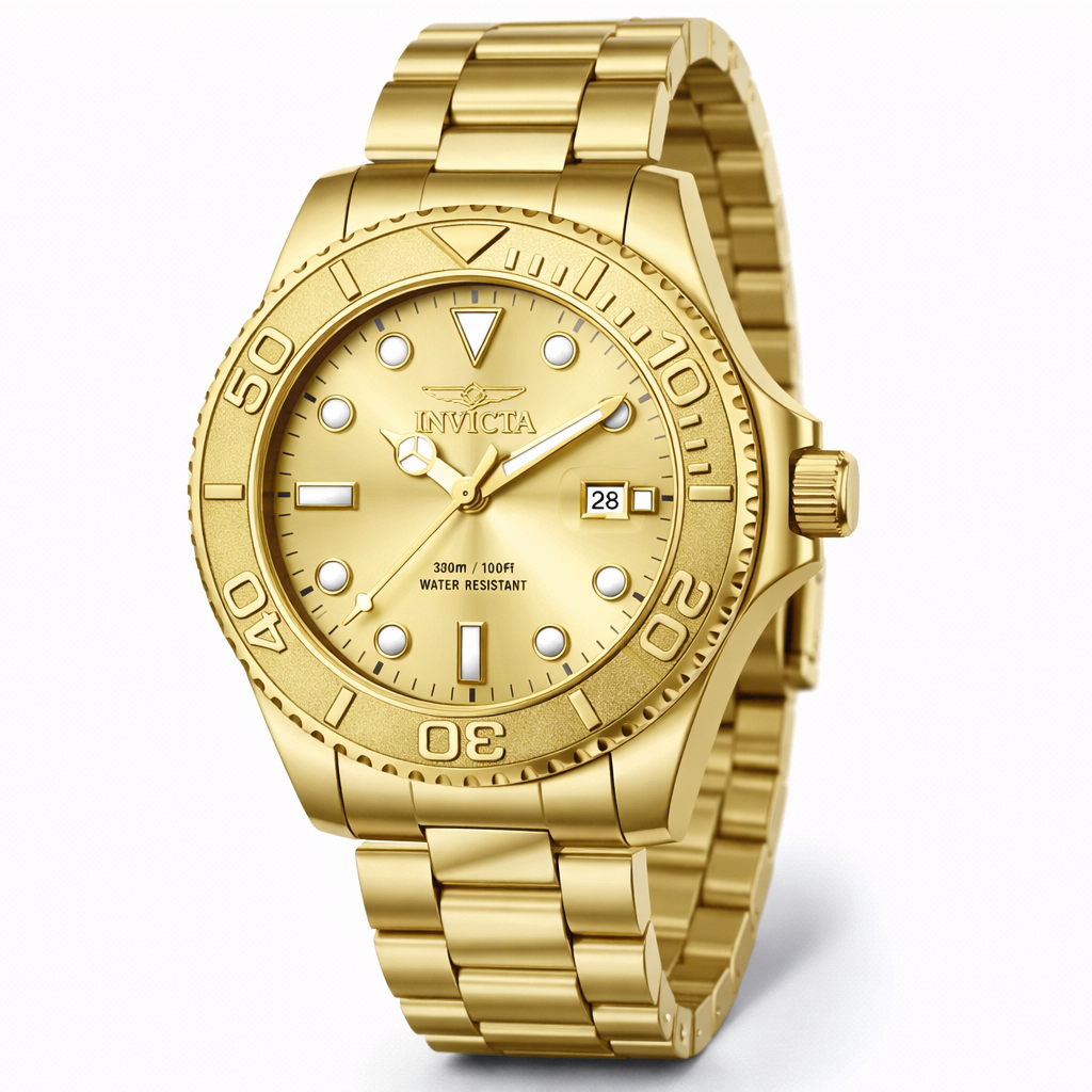 Invicta Quartz Pro Diver Gold Dial Men's Watch 69521