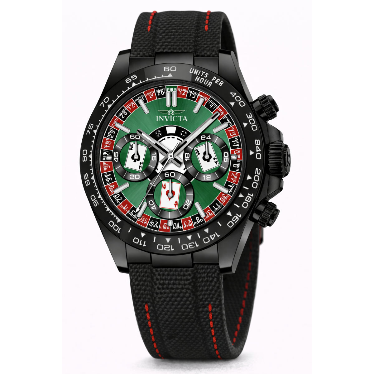 Invicta Quartz Speedway Green Dial Men's Watch 50517