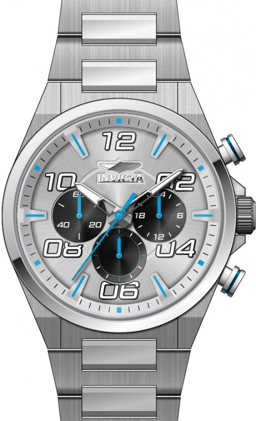 Invicta Quartz Speedway Silver Dial Men's Watch 50423