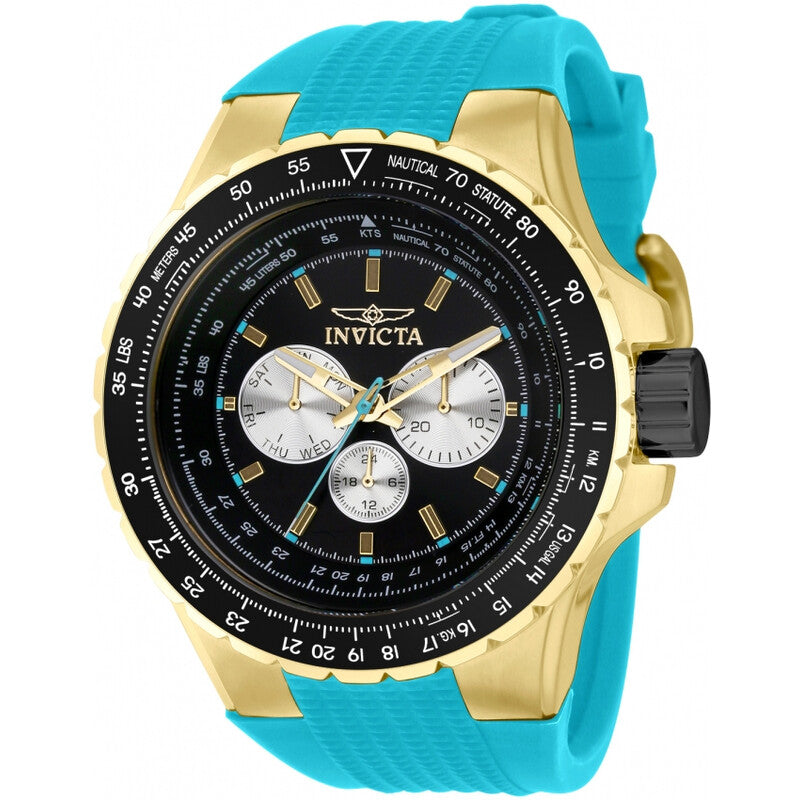 Invicta Quartz Aviator Black Dial Men's Watch 39316