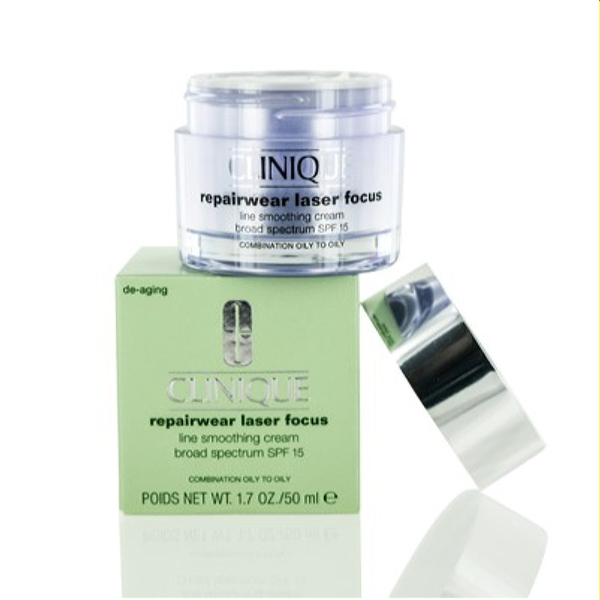 Clinique  Clinique Repairwear Laser Focus Line Smoothing Cream Spf 15 1.7 Oz (50 Ml) 020714777784