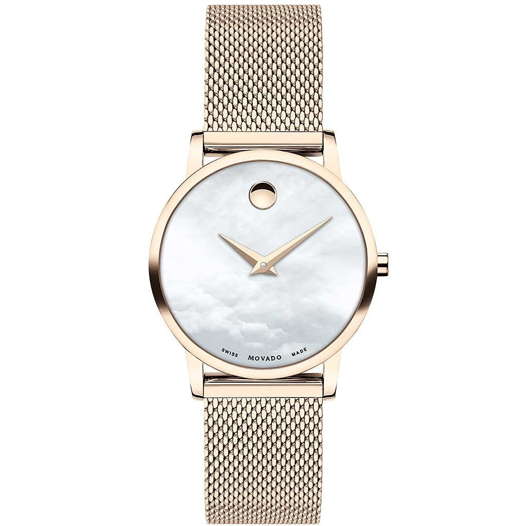 Movado Museum Classic Quartz Mother of Pearl Dial Women's Watch 0607352