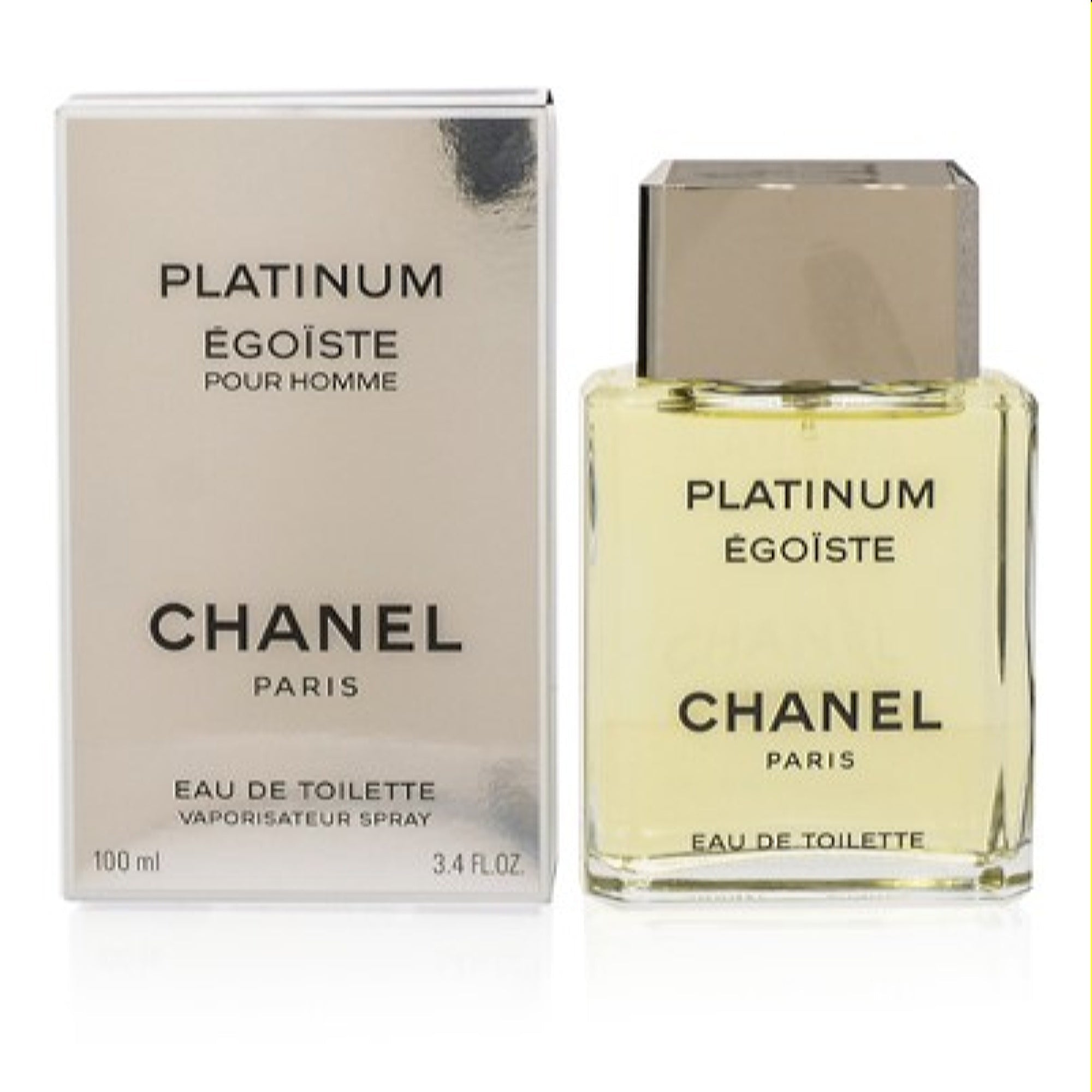 Chanel Men's Egoiste Platinum Chanel Edt Spray 3.4 Oz (100 Ml)  3145891244601
