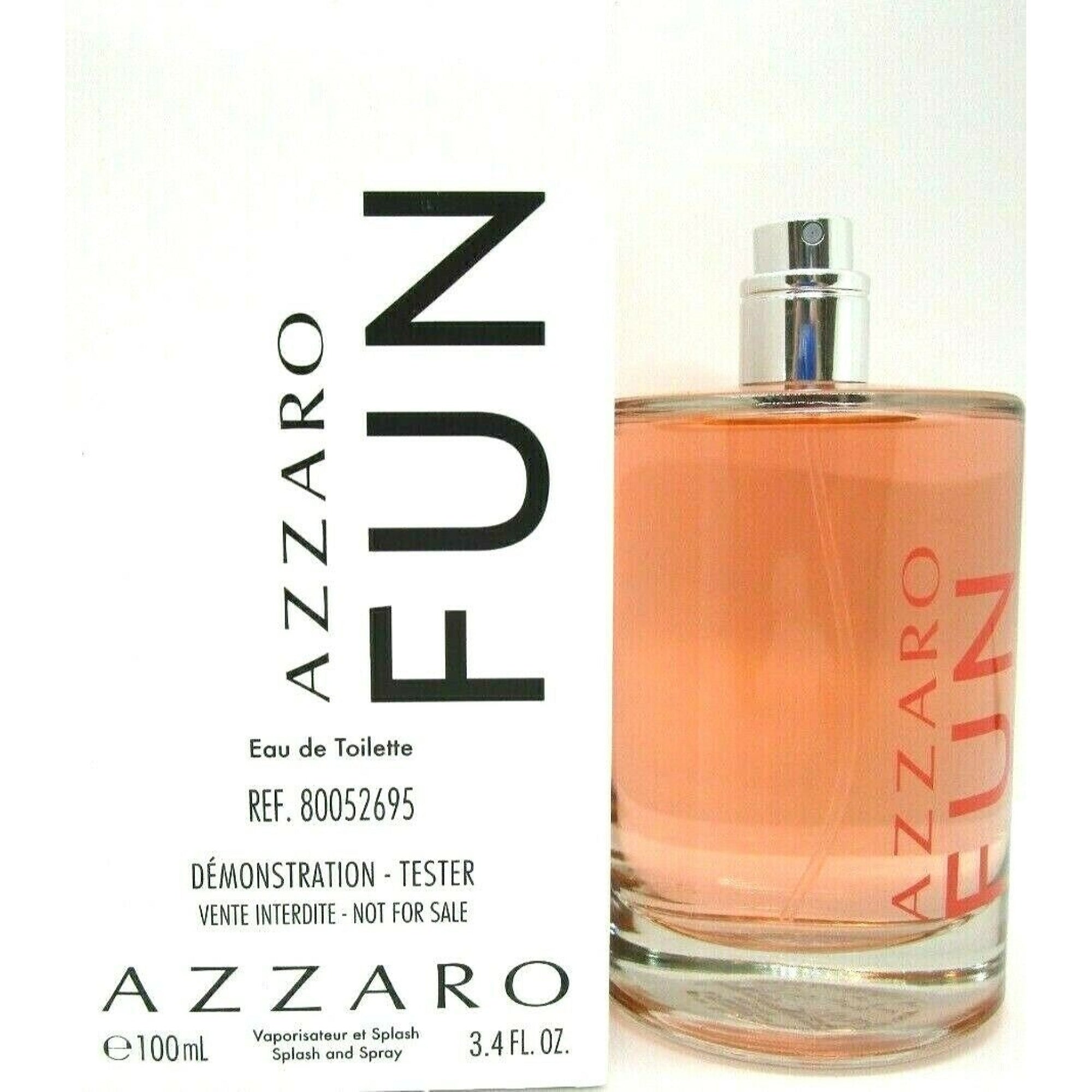Azzaro Men's Azzaro Fun Azzaro Edt Spray No Cap Tester 3.4 Oz (100 Ml)  3351500013739