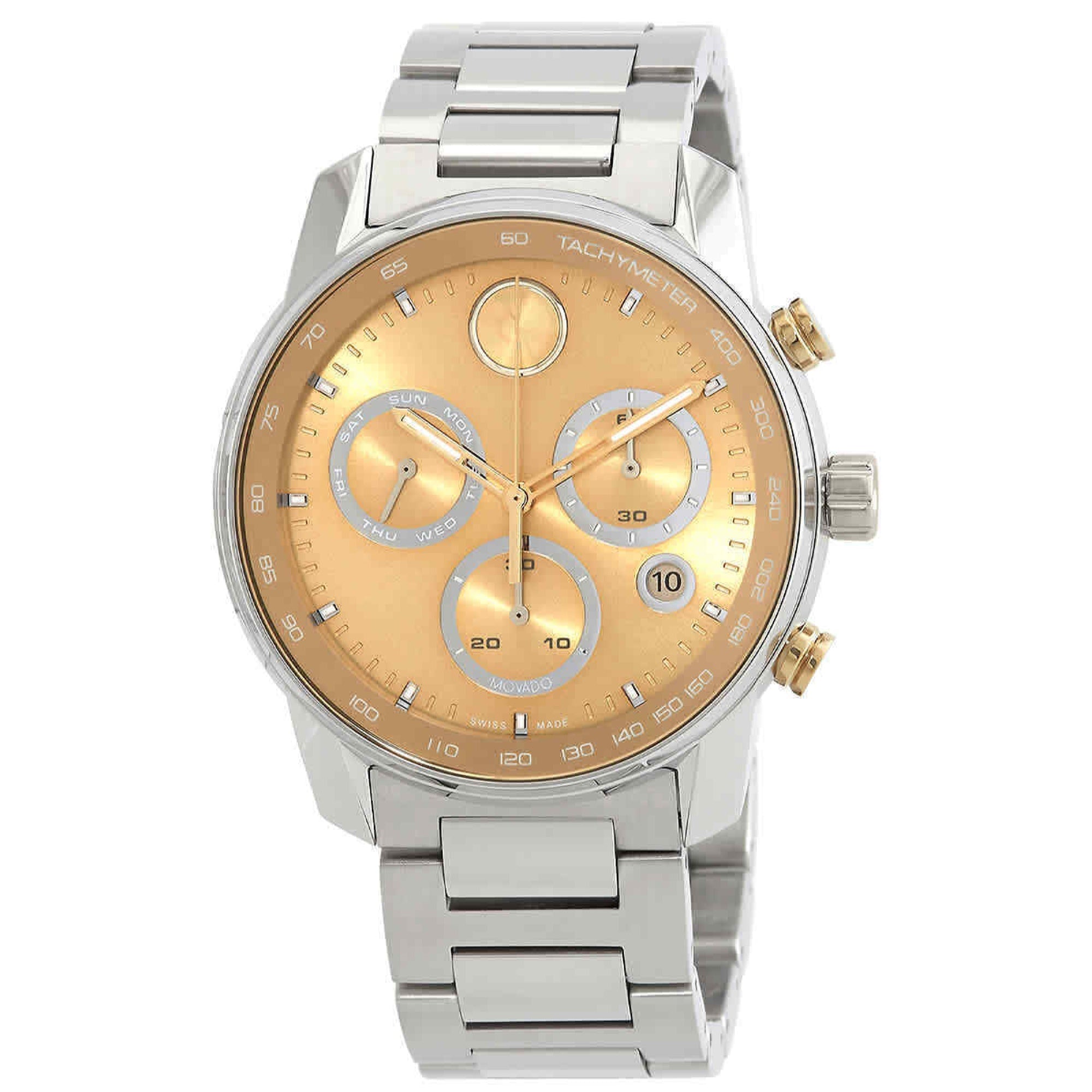Movado Bold Verso Quartz Gold-Tone Dial Men's Watch 3600907