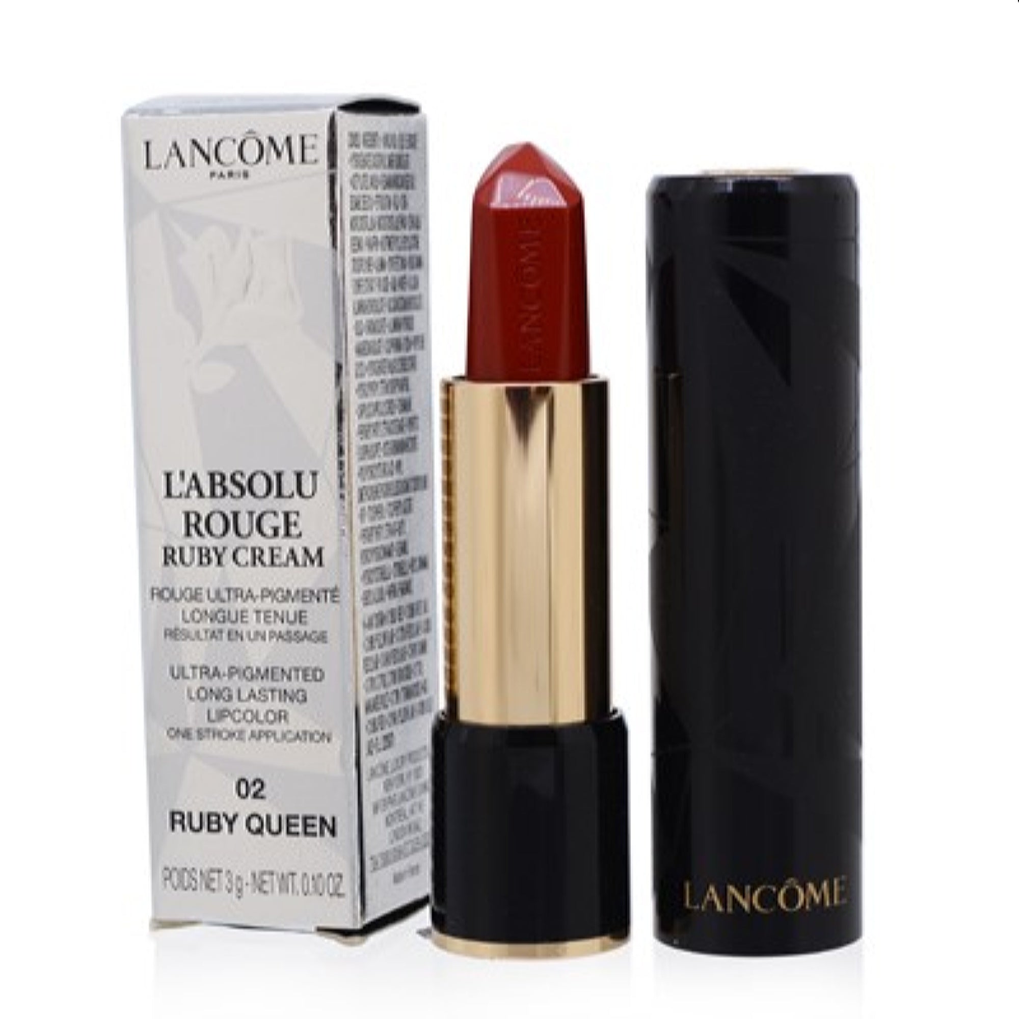 Lancome  Lancome L'Absolu Rouge Ruby Cream Lipstick (02 Ruby Queen) 0.10 Oz (3 Ml)  3614272653139