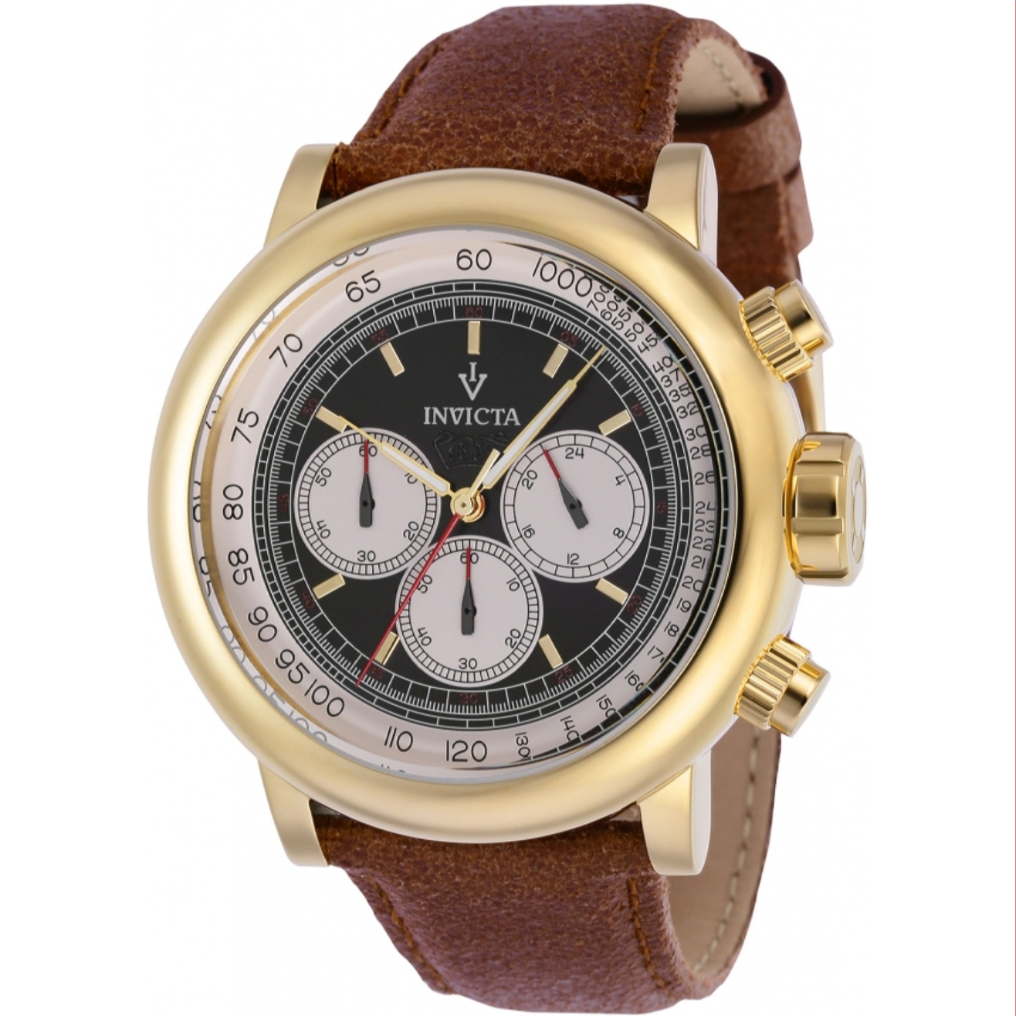 Invicta Vintage Quartz Black Dial Men's Watch 37323