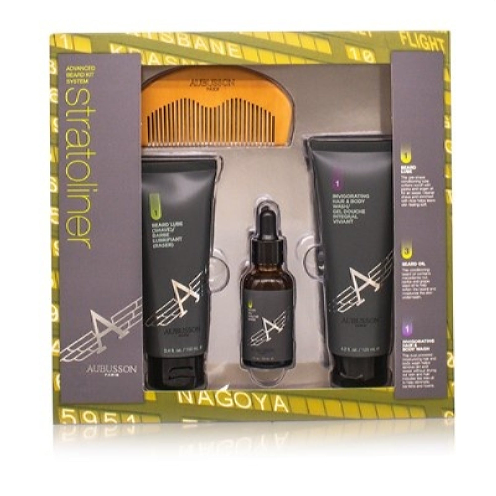 Aubusson Men's Aubusson Grooming Advanced Beard Kit System Aubusson Set  849017006465