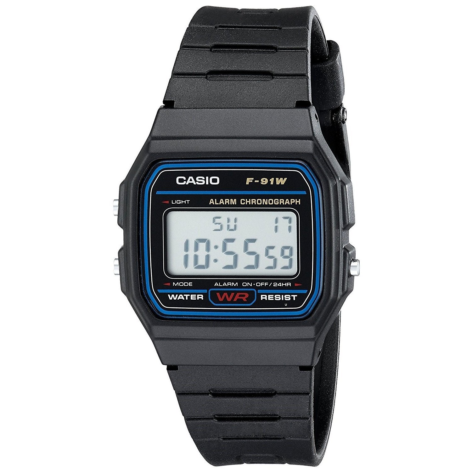 Casio Classic Quartz Digital Black Dial Men's Watch F91W-1