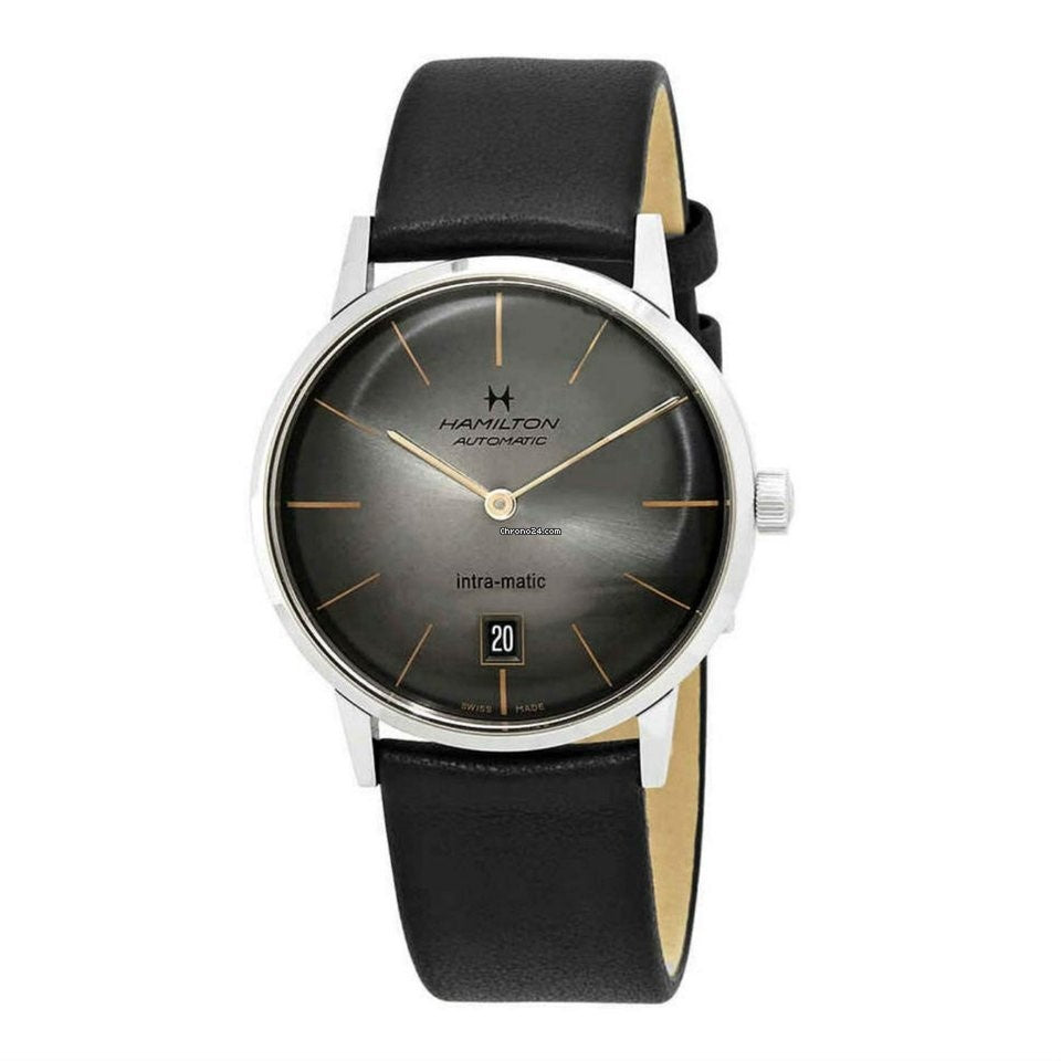 Hamilton Intra-Matic Automatic Black Dial Men's Watch H38455781