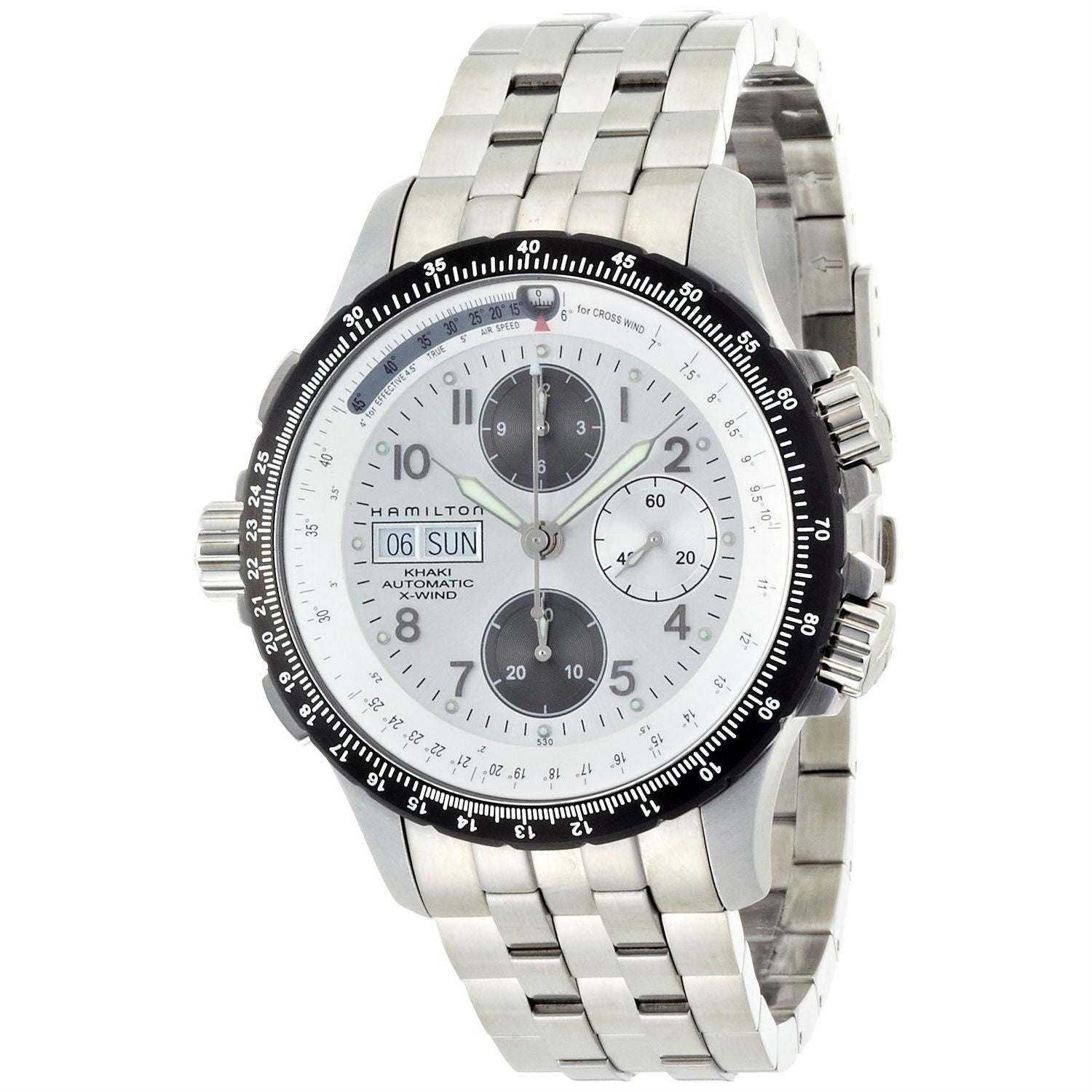 Hamilton Khaki King X Wind Automatic Chronograph Automatic Silver Dial Men's Watch H77626153