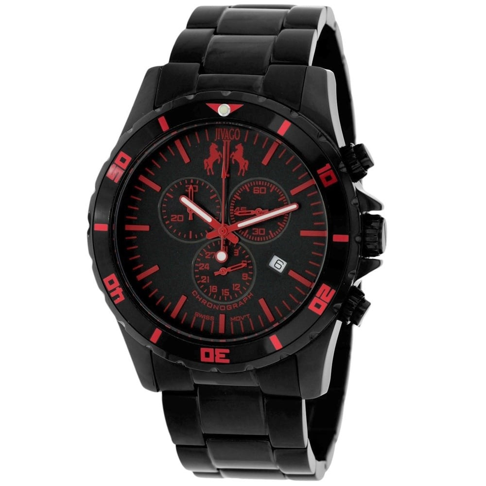 Jivago Ultimate Quartz Chronograph Black Dial Men's Watch JV6126