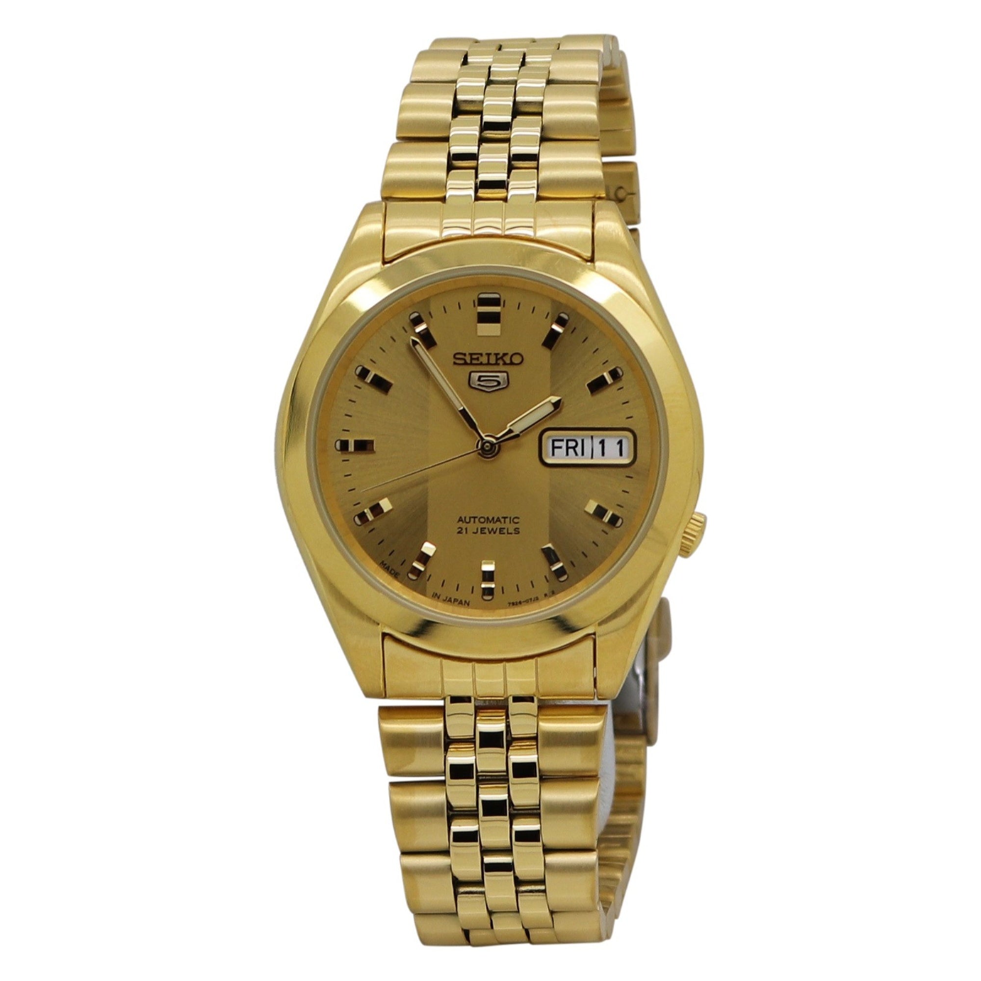Seiko Seiko 5 Automatic Gold-Tone Dial Men's Watch SNKC02J1