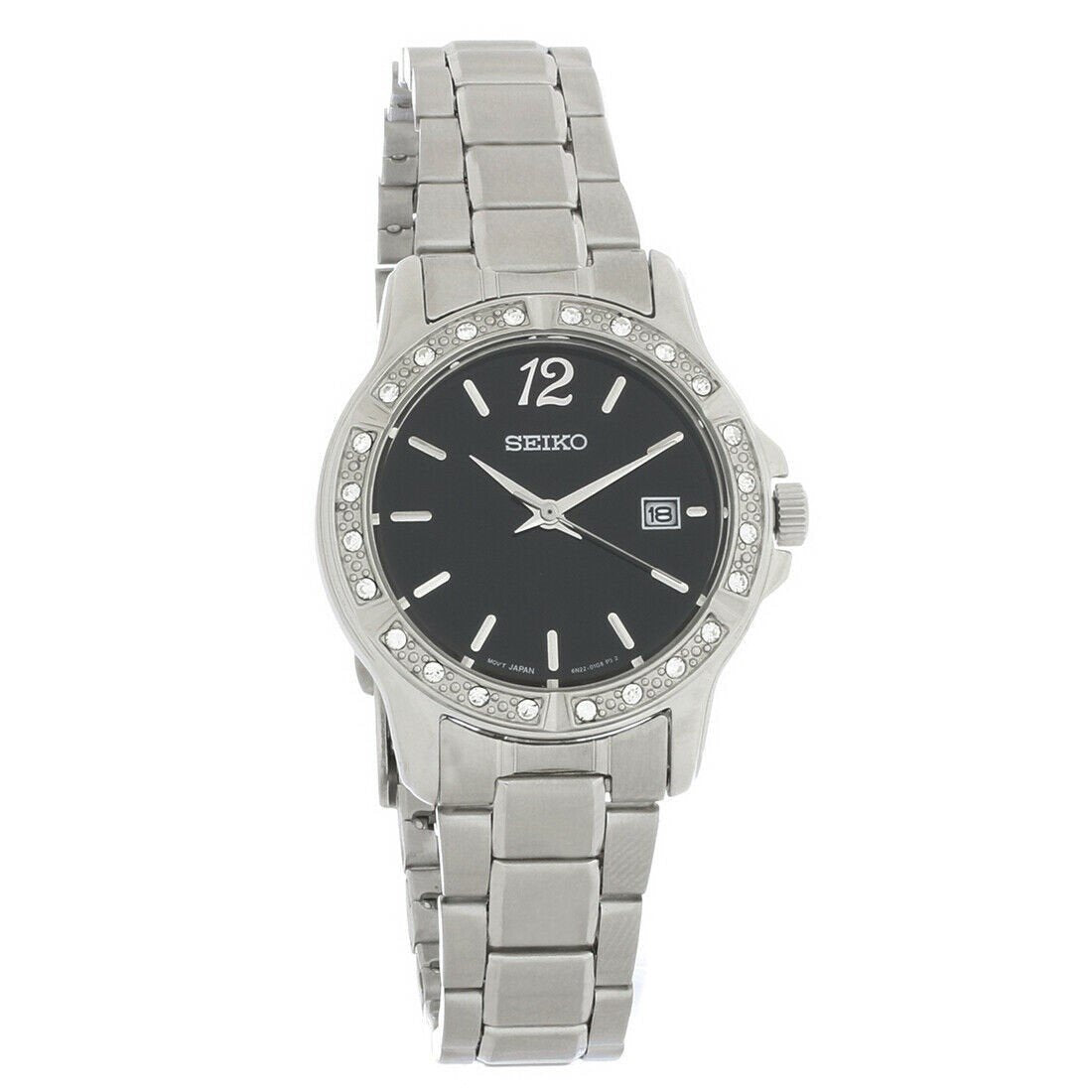 Seiko Prime Quartz Black Dial Women's Watch SUR657